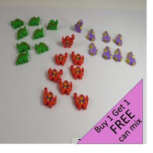 Easter Egg Filler: Small Dinosaur Erasers (24 items) Dinosaurs (they stand up)